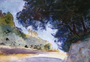 Landschaft, Olivenbäume, Korfu, 1909
