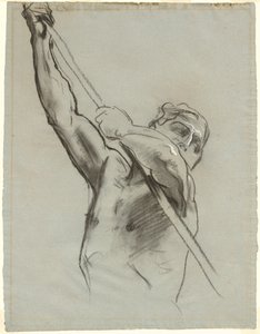 Männlicher Torso mit Stange