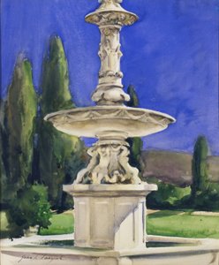 Marmorbassin in Italien von John Singer Sargent