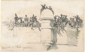 Befestigungsanlagen in St. Malo—Yacht-Rennen von John Singer Sargent