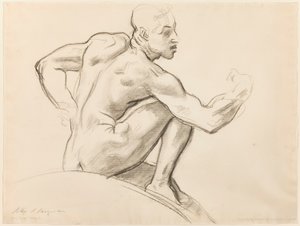 Sitzender männlicher Akt von John Singer Sargent