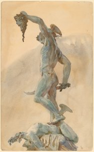 Skizze von Cellinis Perseus, spätes 19. - frühes 20. Jahrhundert
