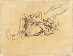 Studien für Gassed [recto] von John Singer Sargent