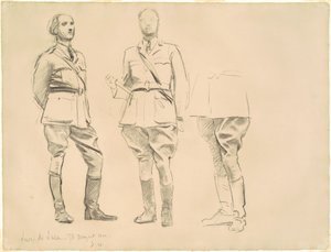 Studien für "Generaloffiziere des Ersten Weltkriegs" von John Singer Sargent