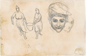 Studien von Bauern [verso] von John Singer Sargent