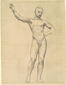 Studie von Apollo für "Apollo und die Musen"