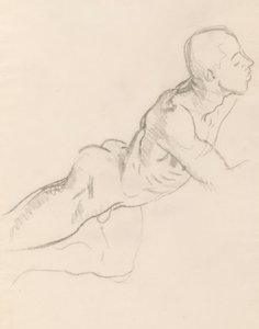 Studie von Eros für Eros und Psyche, Reliefdekoration, Rotunde, Museum of Fine Arts, Boston von John Singer Sargent