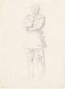 Studie von General Louis Botha für Generaloffiziere des Ersten Weltkriegs, 1920-1922 von John Singer Sargent