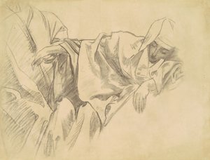 Studie der Kreuzigung für Fünfzehn Geheimnisse des Rosenkranzes von John Singer Sargent