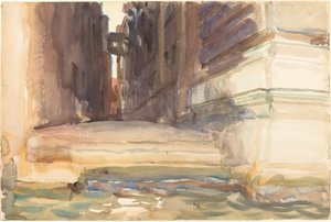 Die Calle della Rosa mit dem Monte di Pietà, Venedig