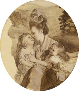 Skizze für Die Familie Copley, 1776 von John Singleton Copley