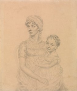 Lady Wigram mit ihrem kleinen Sohn, William Pitt Wigram