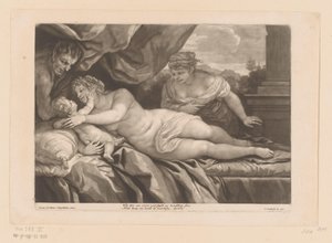 Venus mit Cupido und einem Satyr von John Smith