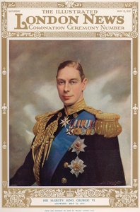 Porträt von König George VI (1895-1952) aus 