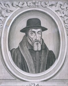 Ovales Porträt von John Foxe, ca. 1570, ca. 1700