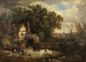 Ein Mühlenbach in Surrey