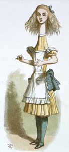 Alice mit einem langen Hals von John Tenniel