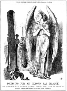 Benjamin Disraeli, britischer Konservativer, Karikatur aus Punch, 1864 von John Tenniel