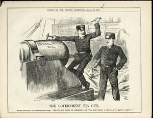 Illustration von John Tenniel (1820-1914) in Punch von John Tenniel