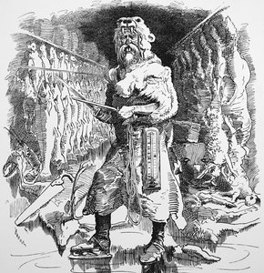 Mr. Punchs Ansicht über die zukünftige Bedeutung der Kühlung von John Tenniel