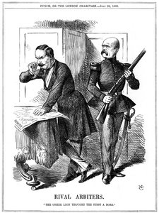 Rivalisierende Schiedsrichter, 1866 von John Tenniel