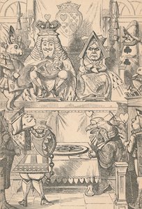Der König und die Königin der Herzen im Gericht, 1889