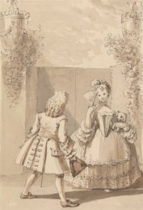 Hogarth erklärt Fräulein Thornhill seine Liebe von John Thomas Smith