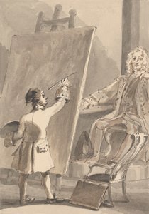 Hogarth malt sein Bild von Captain Coram für das Findelhaus