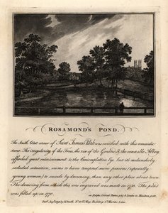 Rosamonds Teich, St. James Park, um 1758 (zugeschüttet 1770)