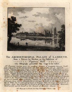 Ansicht des Lambeth Palace, London