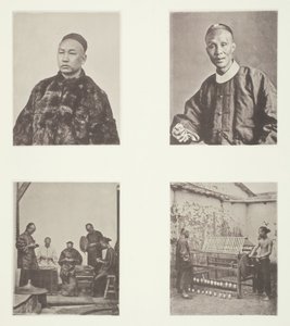 Ein kantonesischer Gentleman, ein kantonesischer Gentleman, Schroffing Dollars, Seide aufwickeln, ca. 1868
