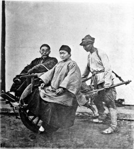 China, die Rikscha ca. 1870 (Foto) von John Thomson