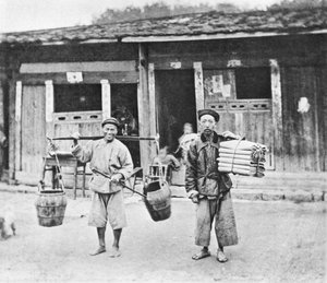 Chinesische Händler, um 1870