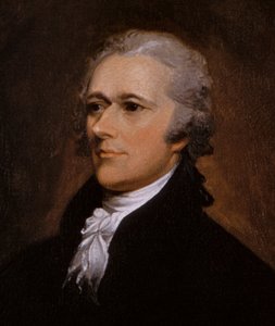 Porträt von Alexander Hamilton von John Trumbull 1806