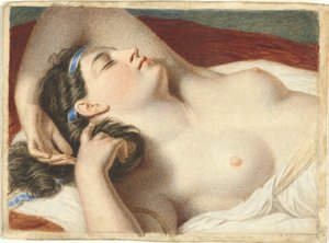 Studie für Ariadne, schlafend auf der Insel Naxos von John Vanderlyn