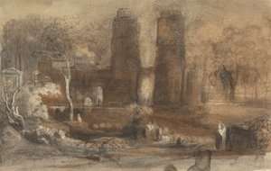 Eine romantische Landschaft von John Varley