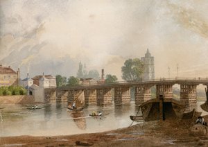 Alte Battersea-Brücke von John Varley