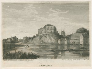 Tamworth Castle: Gravur, undatiert [ca. 1798]
