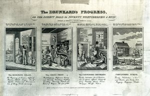 Der Fortschritt des Trinkers, 1826