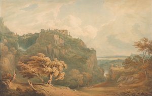 Ein Blick auf Tivoli in Richtung Rom