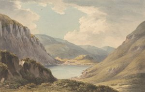 Llyn Geirionedd nicht weit von Trefriew, am Fluss Conway, Carnarvonshire von John Warwick Smith
