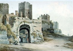 Porta Tiburtina (jetzt Porta di San Lorenzo), Rom, von innen gesehen von John Warwick Smith
