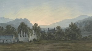 Die Ruinen der Cymer Abbey am Mawddach River von John Warwick Smith