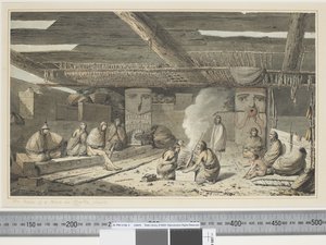 F.24 Das Innere eines Hauses in Nootka Sound, ca. 1773-84