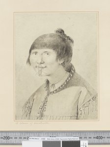 F.29 Eine Frau von Oonalashka, um 1773-84 (Aquarell) von John Webber