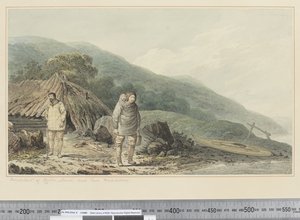 F.33 Einwohner von Norton Sound und ihre Behausungen, ca. 1773-84 von John Webber