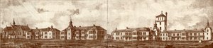 Die Irrenanstalt von Newcastle upon Tyne, Coxlodge, um 1829
