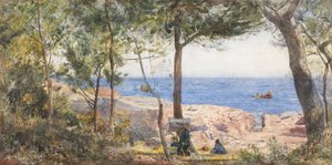 Ein Künstler malt am Meer, 1887