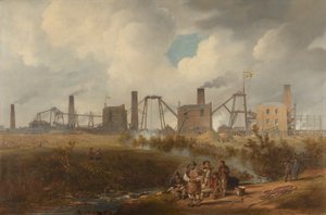 Ein Blick auf Murton Colliery bei Seaham, County Durham von John Wilson Carmichael