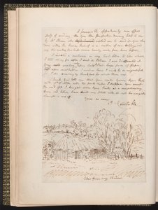 Autographenbrief von John Constable an John Thomas Smith, aus Memoirs of the Life of John Constable, von Charles Robert Leslie, gedruckt von James Carpenter